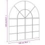 Espejo de pared arco de hierro negro 100x110 cm en Espejos | Comprar online en Foru.es