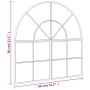 Espejo de pared arco de hierro negro 80x80 cm en Espejos | Comprar online en Foru.es