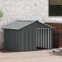 Casa de perro acero galvanizado antracita 116,5x103x81,5 cm en Casetas para perros | Comprar online en Foru.es