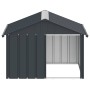 Casa de perro acero galvanizado antracita 116,5x103x81,5 cm en Casetas para perros | Comprar online en Foru.es