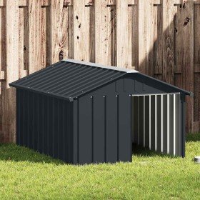 Casa perros acero galvanizado gris antracita 116,5x153x81,5 cm en Casetas para perros | Comprar online en Foru.es