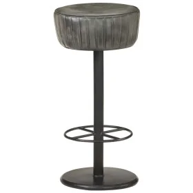Antique Gray Genuine Leather Kitchen Stool by vidaXL, Kitchen stools - Ref: Foro24-321874, Price: 131,67 €, Discount: %