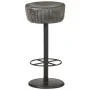 Antique Gray Genuine Leather Kitchen Stool by vidaXL, Kitchen stools - Ref: Foro24-321874, Price: 131,67 €, Discount: %