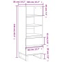 Aparador alto madera contrachapada gris hormigón 40x36x110 cm de vidaXL, Aparadores - Ref: Foro24-831520, Precio: 74,79 €, De...