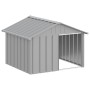 Casa para perros acero galvanizado gris 116,5x153x81,5 cm en Casetas para perros | Comprar online en Foru.es