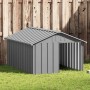 Casa para perros acero galvanizado gris 116,5x153x81,5 cm en Casetas para perros | Comprar online en Foru.es
