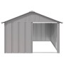 Casa para perros acero galvanizado gris 116,5x153x81,5 cm en Casetas para perros | Comprar online en Foru.es