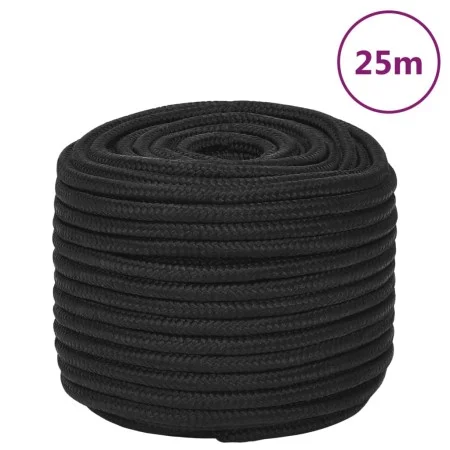 Cuerda de barco polipropileno negro intenso 14 mm 25 m de vidaXL, Sogas y cuerdas metálicas - Ref: Foro24-152515, Precio: 24,...