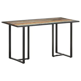Mesa de comedor de madera maciza reciclada 140 cm de vidaXL, Mesas de cocina y de comedor - Ref: Foro24-320692, Precio: 198,8...