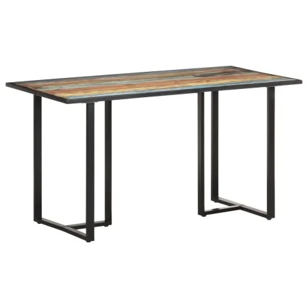 Recycled solid wood dining table 140 cm by vidaXL, Kitchen and dining tables - Ref: Foro24-320692, Price: 198,88 €, Discount: %