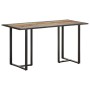 Mesa de comedor de madera maciza reciclada 140 cm de vidaXL, Mesas de cocina y de comedor - Ref: Foro24-320692, Precio: 202,5...