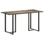 Recycled solid wood dining table 140 cm by vidaXL, Kitchen and dining tables - Ref: Foro24-320692, Price: 198,88 €, Discount: %