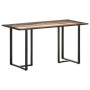 Mesa de comedor de madera maciza reciclada 140 cm de vidaXL, Mesas de cocina y de comedor - Ref: Foro24-320692, Precio: 202,5...
