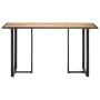 Mesa de comedor de madera maciza de mango rugosa 140 cm de vidaXL, Mesas de cocina y de comedor - Ref: Foro24-320691, Precio:...