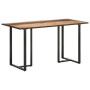 Mesa de comedor de madera maciza de mango rugosa 140 cm de vidaXL, Mesas de cocina y de comedor - Ref: Foro24-320691, Precio:...