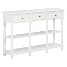 Mesa consola de MDF blanca 120x30x76 cm de vidaXL, Mesas auxiliares - Ref: Foro24-280015, Precio: 217,78 €, Descuento: %