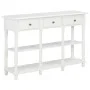 Mesa consola de MDF blanca 120x30x76 cm de vidaXL, Mesas auxiliares - Ref: Foro24-280015, Precio: 217,78 €, Descuento: %