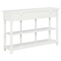 Mesa consola de MDF blanca 120x30x76 cm de vidaXL, Mesas auxiliares - Ref: Foro24-280015, Precio: 221,62 €, Descuento: %