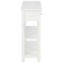 Mesa consola de MDF blanca 120x30x76 cm de vidaXL, Mesas auxiliares - Ref: Foro24-280015, Precio: 221,62 €, Descuento: %