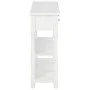 Mesa consola de MDF blanca 120x30x76 cm de vidaXL, Mesas auxiliares - Ref: Foro24-280015, Precio: 217,78 €, Descuento: %