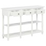Mesa consola de MDF blanca 120x30x76 cm de vidaXL, Mesas auxiliares - Ref: Foro24-280015, Precio: 221,62 €, Descuento: %
