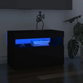 Mueble de TV con luces LED negro 60x35x40 cm de vidaXL, Muebles TV - Ref: Foro24-804411, Precio: 46,94 €, Descuento: %