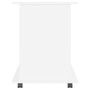 Armario con ruedas madera contrachapada blanco 60x45x60 cm de vidaXL, Taquillas y armarios de almacenamiento - Ref: Foro24-80...