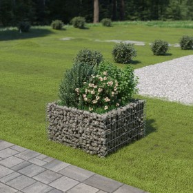 Arriate de gaviones de acero 90x90x50 cm de vidaXL, Maceteros y jardineras - Ref: Foro24-143557, Precio: 59,54 €, Descuento: %