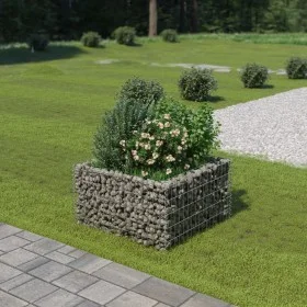 Steel gabion bed 90x90x50 cm by vidaXL, Pots and planters - Ref: Foro24-143557, Price: 55,26 €, Discount: %
