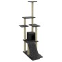 Rascador para gatos con postes de sisal gris oscuro 155 cm de vidaXL, Mobiliario para gatos - Ref: Foro24-171517, Precio: 56,...