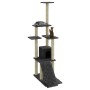 Rascador para gatos con postes de sisal gris oscuro 155 cm de vidaXL, Mobiliario para gatos - Ref: Foro24-171517, Precio: 56,...