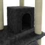 Rascador para gatos con postes de sisal gris oscuro 155 cm de vidaXL, Mobiliario para gatos - Ref: Foro24-171517, Precio: 56,...