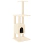 Rascador para gatos con postes de sisal color crema 104 cm de vidaXL, Mobiliario para gatos - Ref: Foro24-171469, Precio: 53,...