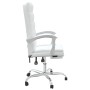 Silla de oficina reclinable cuero sintético blanco de vidaXL, Sillas de oficina - Ref: Foro24-349658, Precio: 115,81 €, Descu...