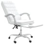 Silla de oficina reclinable cuero sintético blanco de vidaXL, Sillas de oficina - Ref: Foro24-349658, Precio: 115,81 €, Descu...