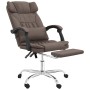 Silla de oficina reclinable masaje cuero sintético marrón de vidaXL, Sillas de oficina - Ref: Foro24-349744, Precio: 135,50 €...