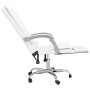 Silla de oficina reclinable masaje cuero sintético blanco de vidaXL, Sillas de oficina - Ref: Foro24-349672, Precio: 118,34 €...