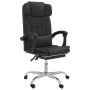 Silla de oficina reclinable masaje cuero sintético negro de vidaXL, Sillas de oficina - Ref: Foro24-349743, Precio: 152,11 €,...