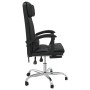 Silla de oficina reclinable masaje cuero sintético negro de vidaXL, Sillas de oficina - Ref: Foro24-349743, Precio: 152,11 €,...