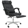Silla de oficina reclinable masaje cuero sintético negro de vidaXL, Sillas de oficina - Ref: Foro24-349743, Precio: 152,11 €,...