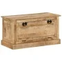 Banco zapatero madera de mango maciza 85x40x45 cm de vidaXL, Bancos para recibidores y almacenamiento - Ref: Foro24-337827, P...