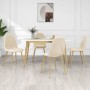 Sillas de comedor 4 unidades terciopelo blanco crema de vidaXL, Sillas de comedor - Ref: Foro24-325688, Precio: 248,22 €, Des...