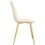 Sillas de comedor 4 unidades terciopelo blanco crema de vidaXL, Sillas de comedor - Ref: Foro24-325688, Precio: 248,22 €, Des...