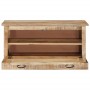 Banco zapatero madera de mango maciza 85x40x45 cm de vidaXL, Bancos para recibidores y almacenamiento - Ref: Foro24-337827, P...