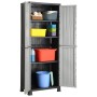 Armario de plástico 68x39x171,5 cm de vidaXL, Taquillas y armarios de almacenamiento - Ref: Foro24-337896, Precio: 148,04 €, ...
