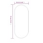 Espejo de pared ovalado dorado 70x30 cm de vidaXL, Espejos - Ref: Foro24-348198, Precio: 50,67 €, Descuento: %