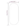 Espejo de pared ovalado dorado 70x30 cm de vidaXL, Espejos - Ref: Foro24-348198, Precio: 49,36 €, Descuento: %