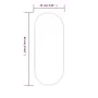 Espejo de pared ovalado dorado 60x25 cm de vidaXL, Espejos - Ref: Foro24-348197, Precio: 37,27 €, Descuento: %