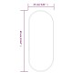 Espejo de pared ovalado plateado 60x25 cm de vidaXL, Espejos - Ref: Foro24-348190, Precio: 32,37 €, Descuento: %