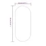 Espejo de pared ovalado dorado 90x40 cm de vidaXL, Espejos - Ref: Foro24-348200, Precio: 56,28 €, Descuento: %